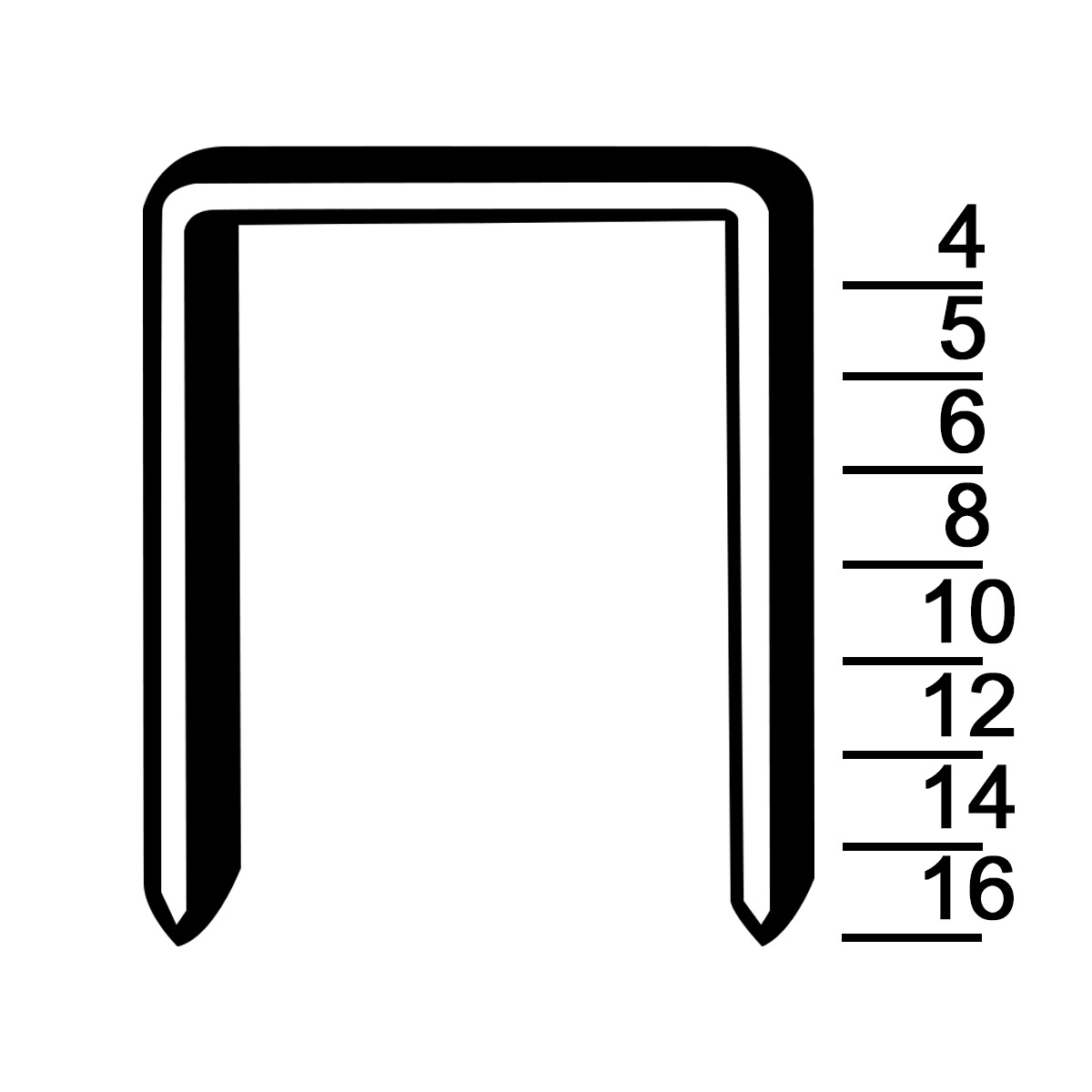 Prebena Heftklammern D16CNK