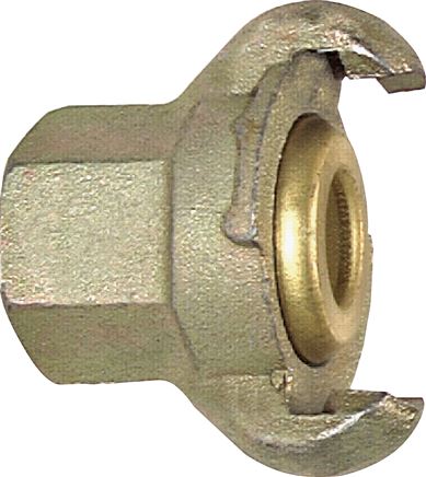 Kompressorkupplung Rp 3/4"(IG), Stahl verzinkt, Dichtung Messing