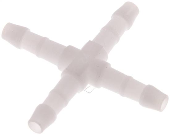 Kreuz-Schlauchverbinder 4mm, POM