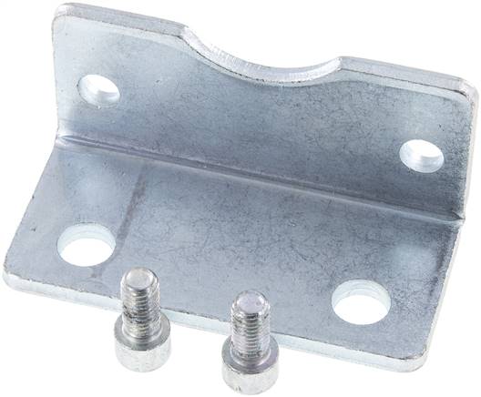ISO 15552-Fußwinkel 100 mm, Stahl verzinkt