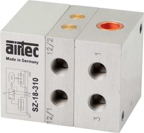 Zweihand-Sicherheitsblock G 1/8", 3/2-Wege (NC) Typ SZ 18 310