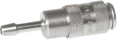 Schnellkupplung (NW2,7) 4mm Schlauch, 1.4404, für Stecker beidseitig absperrend