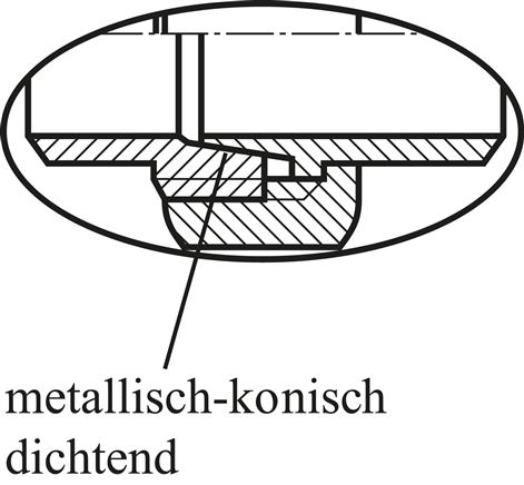 Verschraubung kon. dichtend Rp 2-1/2" (IG),Temperguss verzinkt