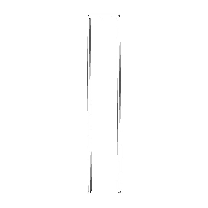 BECK Klammern BS 29 C V2A 120 mm C-Spitze Edelstahl A2 geharzt BLAU ETA Diamond Coating®