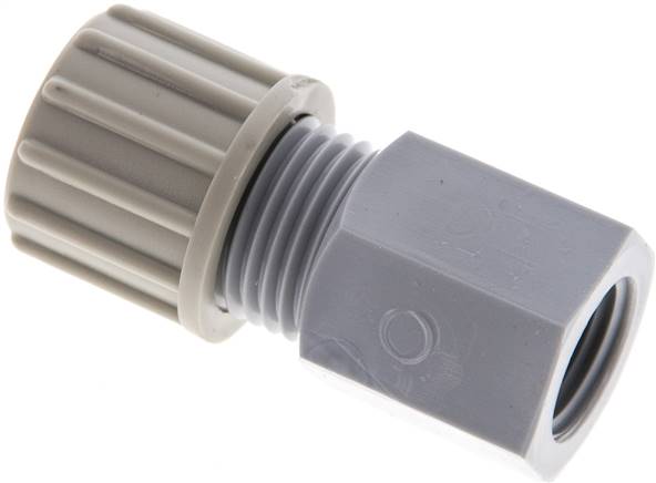 Aufschraub-Verschraubung G 1/4"-10x8mm, PA