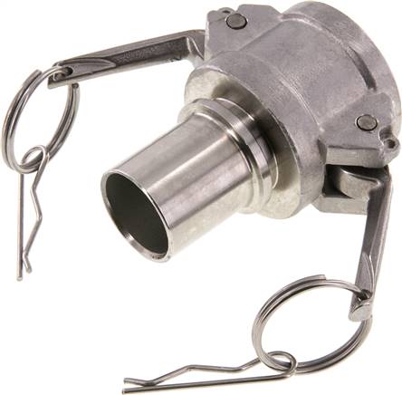 DIN/EN-Kamlock-Kupplung (C/CC) 32 (1-1/4")mm Schlauch, Edelstahl (1.4408)