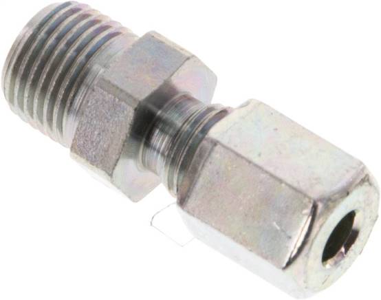 Gerade Schneidringverschr. R 1/8"-4 LL (M8x1), Stahl verzinkt