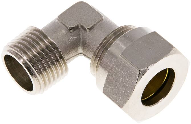 Winkel-Schneidringverschraub. R 1/2"-15 L (M22x1,5), Messing vernickelt