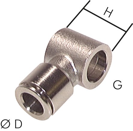 Steckanschluss, Ringstück G 1/4"-6mm, Baureihe CV