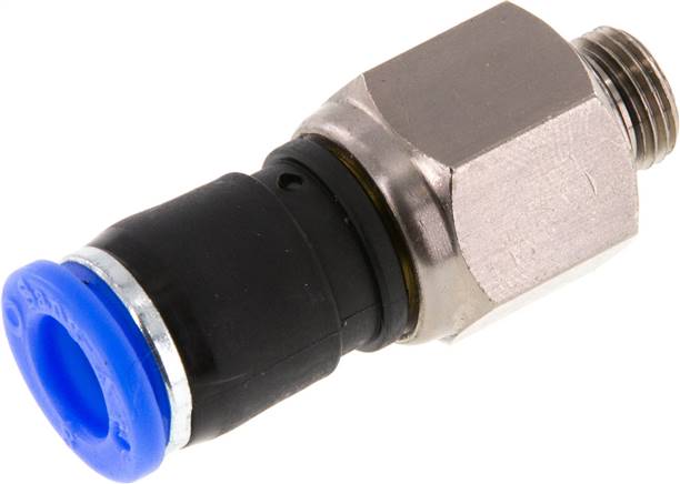 Gerade Drehverschraubung G 1/8"-8mm, IQS-Standard