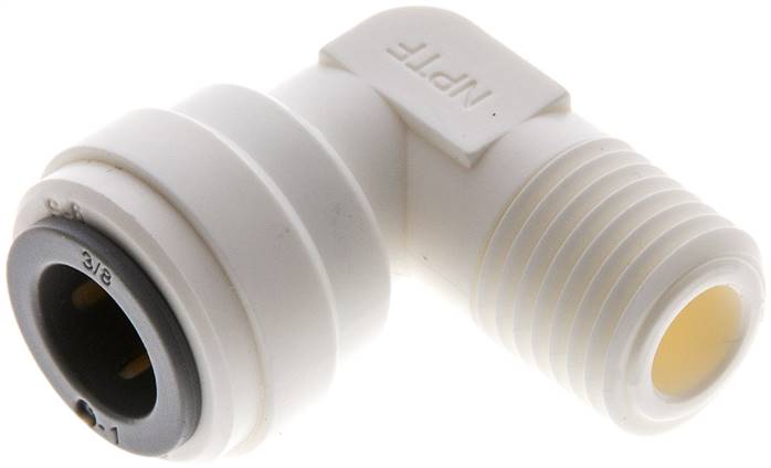 Winkel-Steckanschluss NPT 1/4"-3/8" (9,52 mm), IQS-LE (EPDM-Dichtung)