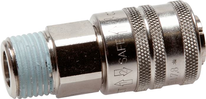 Sicherheits-Schnellkupplung (NW7,2) R 1/2"(AG), Standard