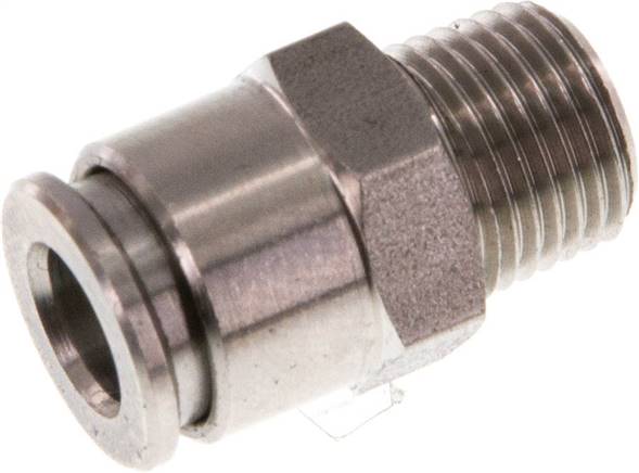 Gerader Steckanschluss R 1/8"-6mm, IQS-Edelstahl