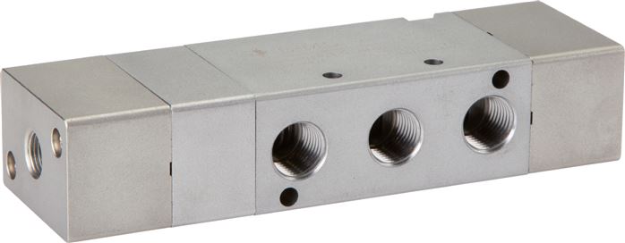 5/3-Wege Pneumatikventil, Mittelstellung geschlossen, G 1/4" (Pilot G 1/8")