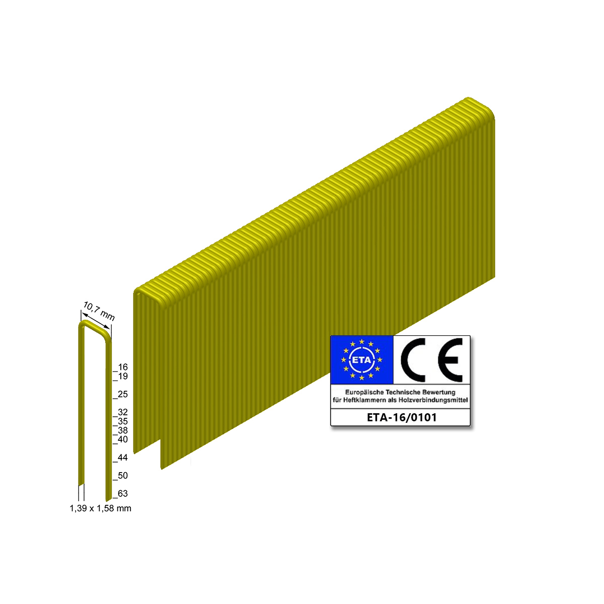 Prebena Heftklammern L44CRFHA-ETA