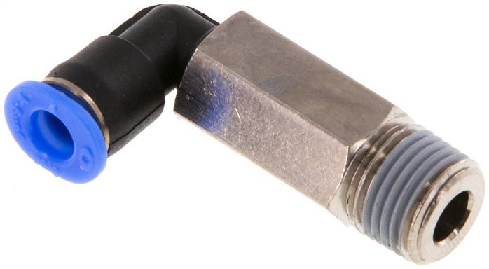 Winkel-Steckanschluss, lang R 1/8"-4mm, IQS-Mini