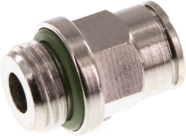 Gerader Steckanschluss G 1/4"-8mm, IQS-MSV (Hochtemperatur), Dichtung FKM