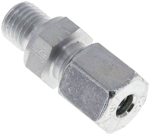 Gerade Schneidringverschr. M 12x1,5-6 S (M14x1,5), Stahl verzinkt