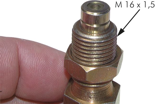 Messanschluss M16x1,5 - 10 S (M18x1,5)-HD-Verschraubung