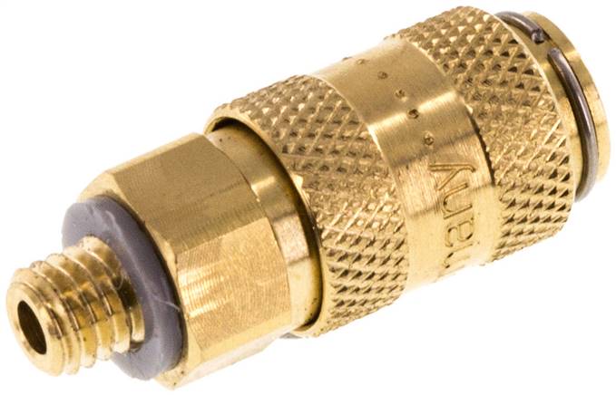 Schnellkupplung (NW2,7) M 5(AG), Messing