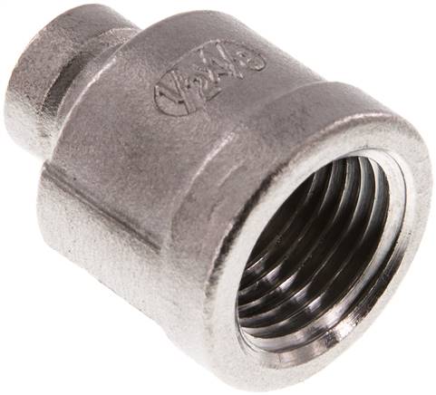 Rundmuffe Rp 1/2"-Rp 1/8", 1.4408