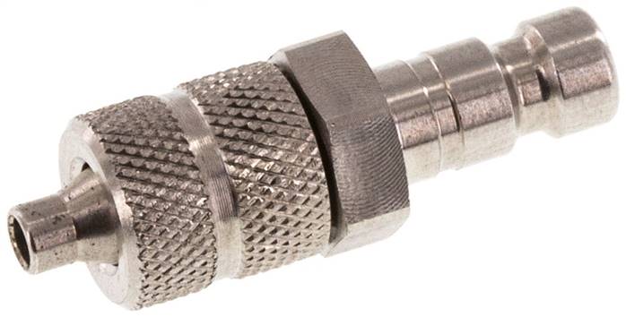 Kupplungsstecker (NW2,7) 4,3x3mm Schlauch, 1.4404