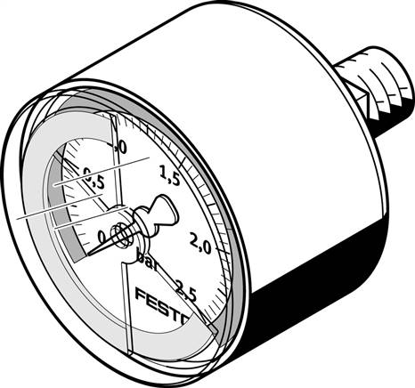 FESTO MA-40-2,5-R1/8-E-RG (546963) Manometer