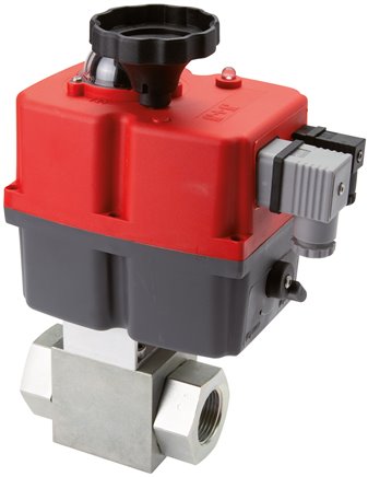 Elektr. Hochdruck-Kugelhahn, G 3/4", 24 bis 240 V (AC) / 24 bis 135 V (DC), Stahl verzinkt - PN500, BSR