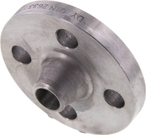 Vorschweißflansch DN15-PN16 (DIN), DIN 2633, 21,3mm, Stahl schwarz