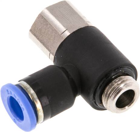 Winkel-Steckanschluss, I/A G 1/8"-6mm, IQS-Standard