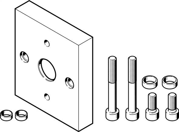FESTO DHAA-G-Q5-40-B6-40 (2415812) Adapterbausatz