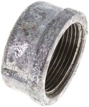 Verschlusskappe Rp 1-1/4", Temperguss verzinkt Typ VKR 114 ST