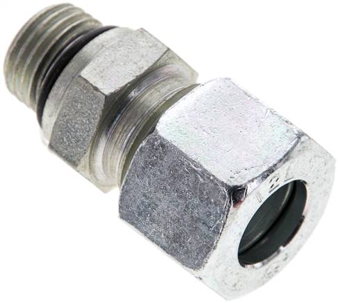 Gerade Schneidringverschr. UNF 9/16"-18-12 L (M18x1,5), Stahl verzinkt