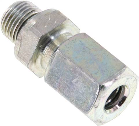 Gerade Schneidringverschr. G 1/8"-6 L (M12x1,5), Stahl verzinkt, Dichtung FKM