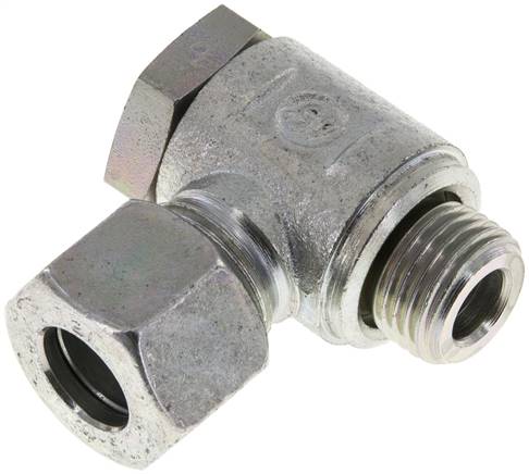 Winkel-Schwenkverschraubung M 16x1,5-12 L (M18x1,5), Stahl verzinkt