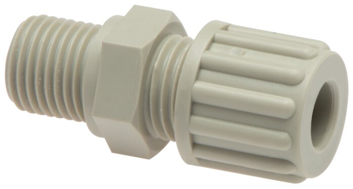 Gerade Verschraubung G 3/8"-6x4mm, PVDF