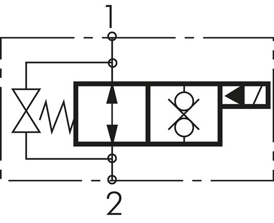 2/2-Wege Ventil, stromlos geöffnet (NO), beidseitig 12V=, 3/4", bis 350 bar (Stahl verzinkt)