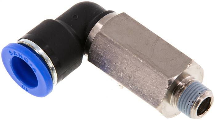 Winkel-Steckanschluss, lang R 1/8"-10mm, IQS-Standard