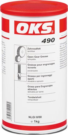 OKS 490 - Zahnradfett sprühbar, 5 kg Hobbock