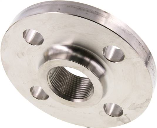 Gewindeflansch DN32-PN40 (DIN/EN), Rp 1-1/4", EN 1092-1 (Typ 13), 1.4571