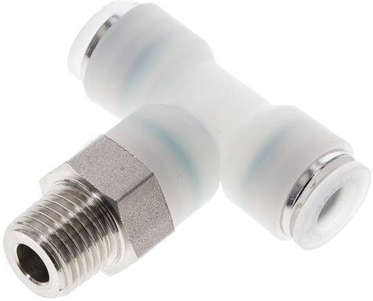 T-Steckanschluss R 1/4"-8mm, IQS-PVDF