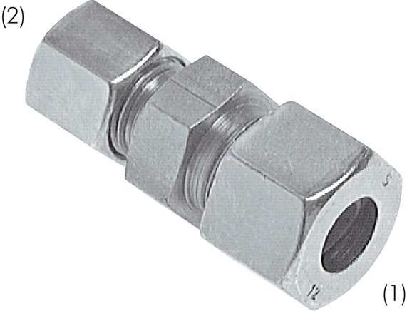 Reduzierverschraubung 12 L (M18x1,5)-8 L (M14x1,5), Stahl verzinkt