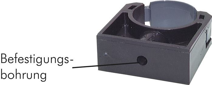 Rohrklemme 75mm, Polypropylen (grau)