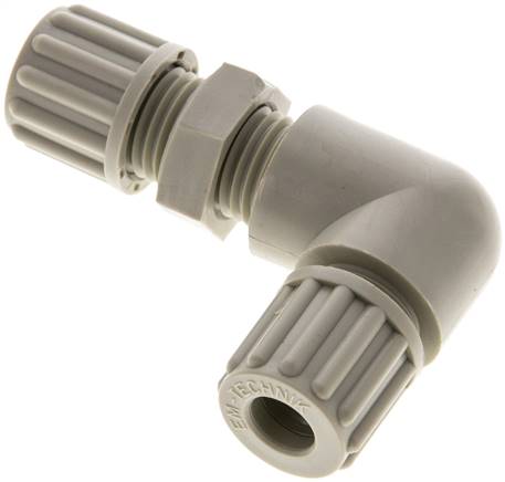 Winkel-Schott-Verschraubung 8x6mm, Polypropylen