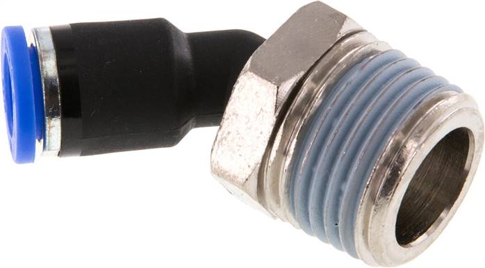 45°-Steckanschluss R 1/2"-8mm, IQS-Standard