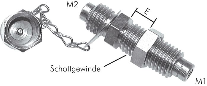 Messschlauchverbinder M 16x2 - M 16x2 (Schott:M 16)