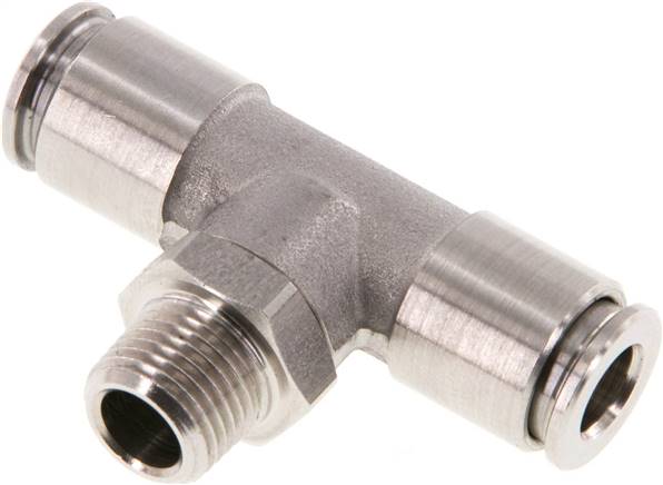 T-Steckanschluss R 1/8"-6mm, IQS-Edelstahl