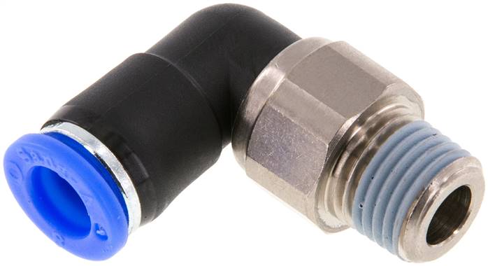 Winkel-Drehverschraubung R 1/4"-8mm, IQS-Standard
