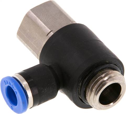 Winkel-Steckanschluss, I/A G 1/4"-6mm, IQS-Standard