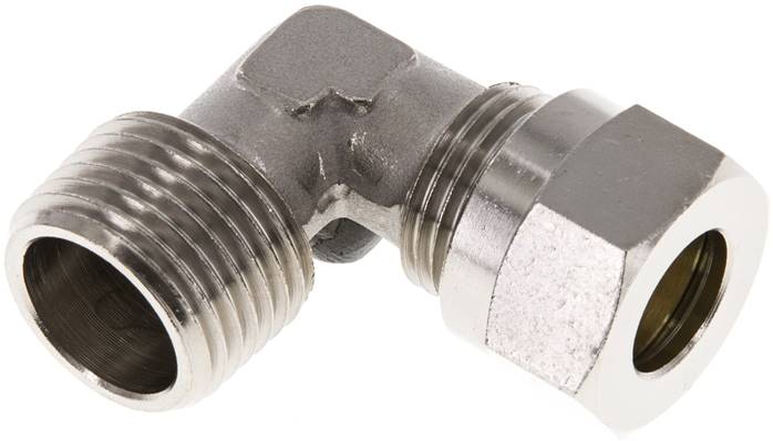 Winkel-Schneidringverschraub. R 1/2"-12 L (M18x1,5), Messing vernickelt